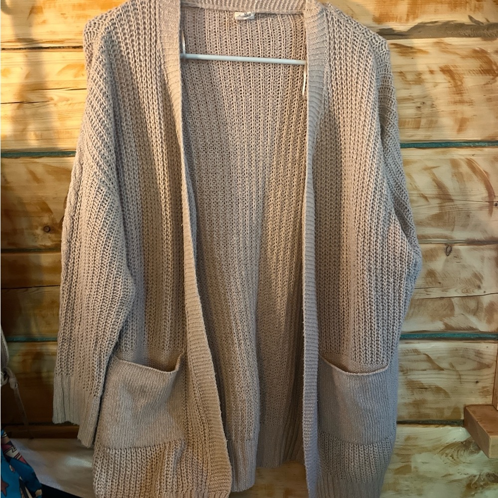 J.O.A. Beige Knit Sweater